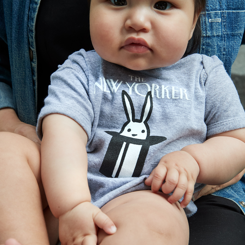 The Rabbit-in-a-Hat Baby Onesie
