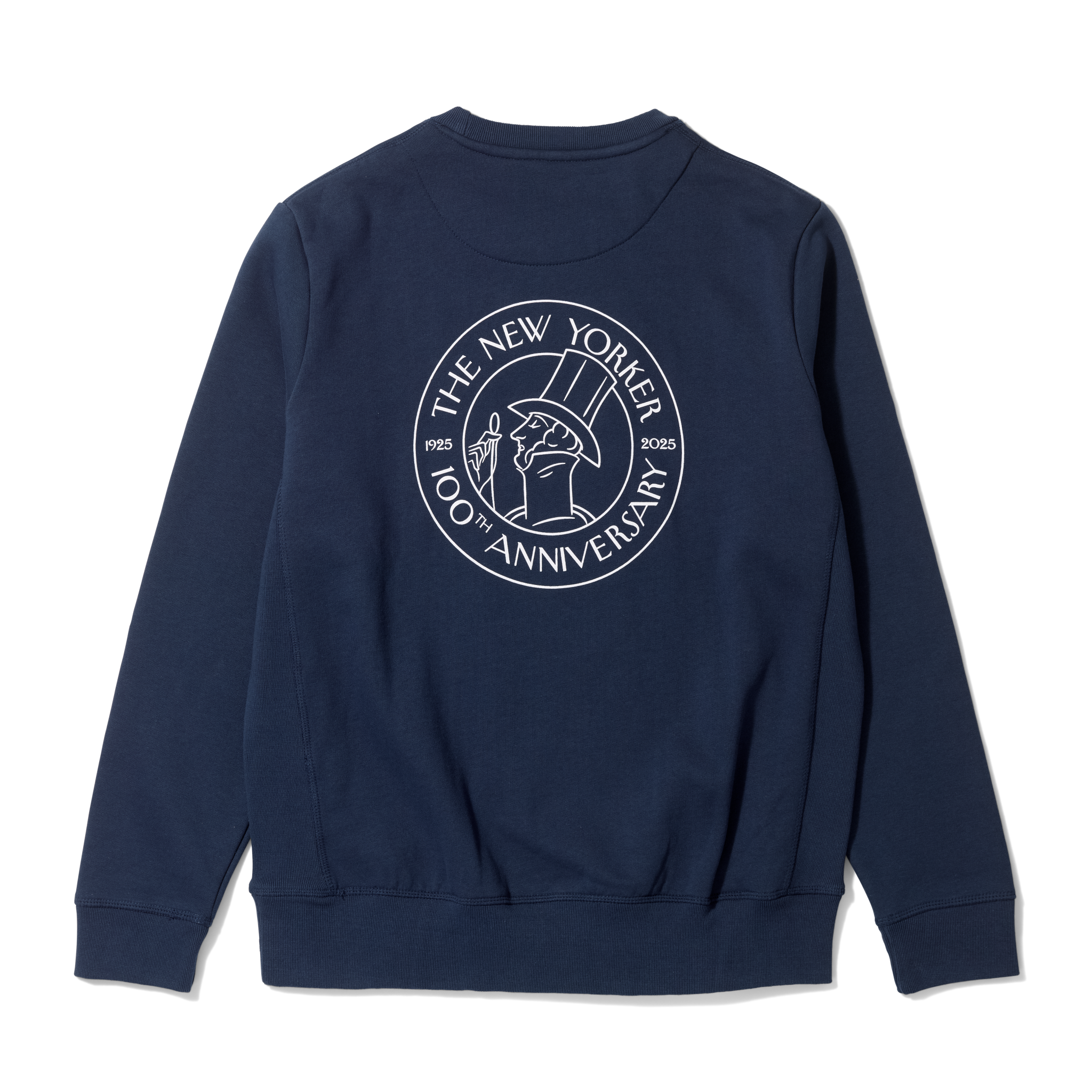 The 100th Anniversary Crewneck in Navy Back