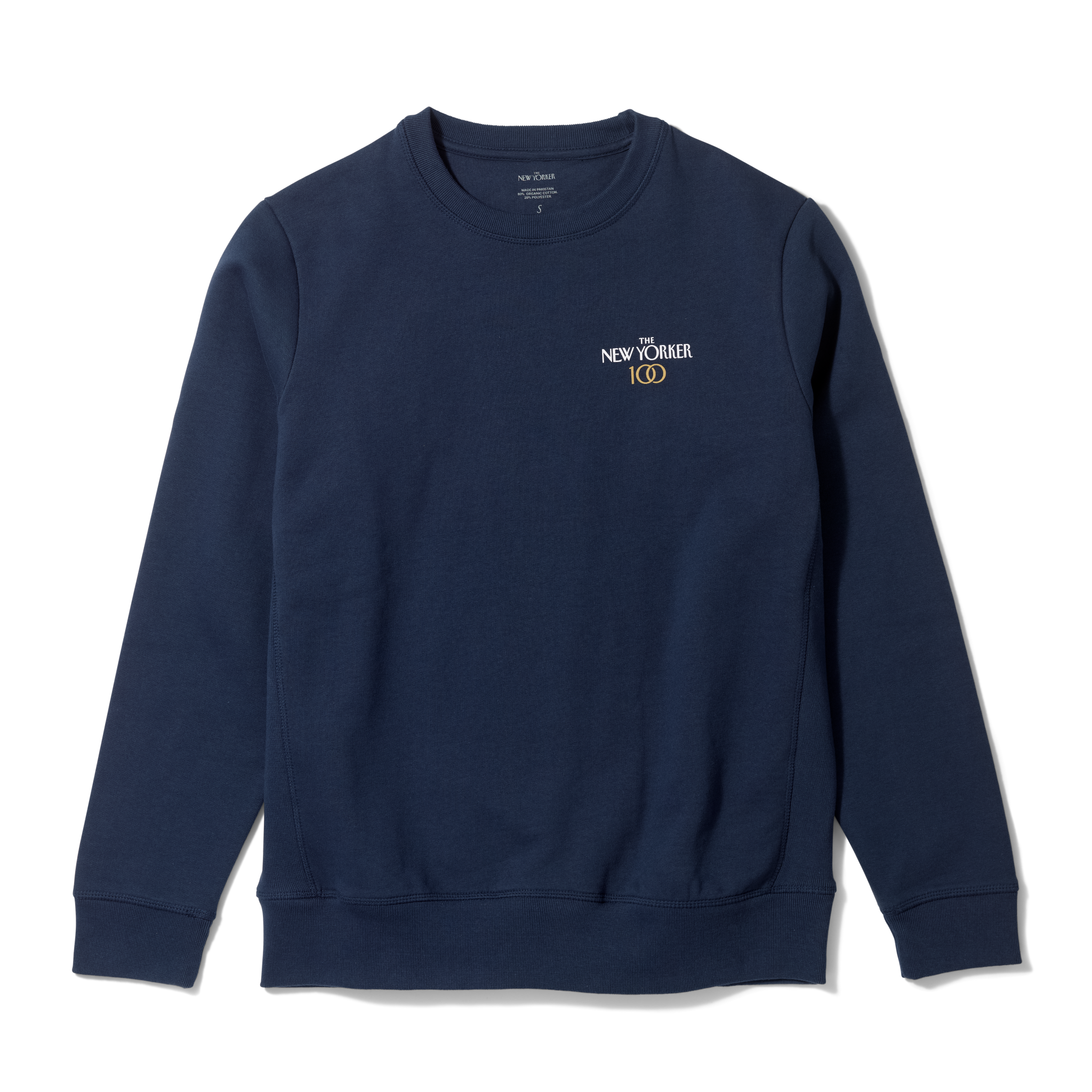 The 100th Anniversary Crewneck in Navy Front