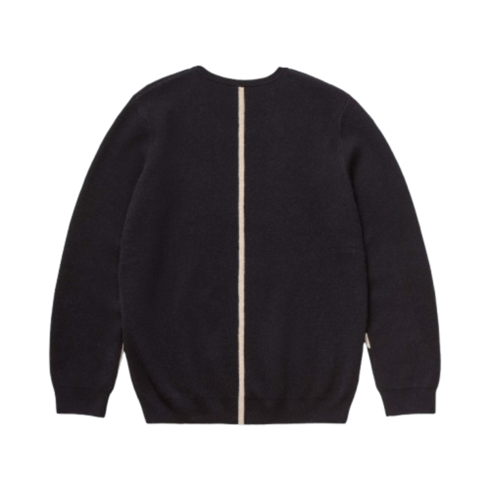 Garin x The New Yorker Cashmere Sweater in Black Back