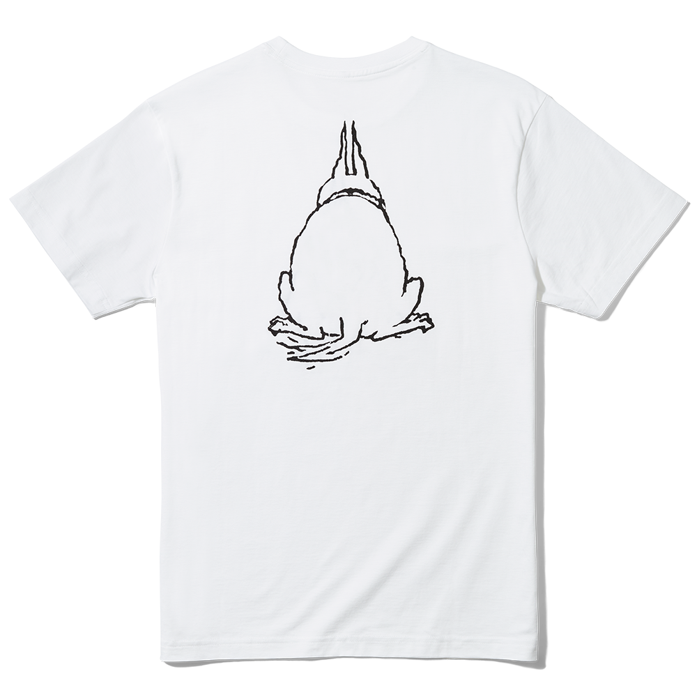 George Booth’s Loyal Hound T-Shirt In White Back