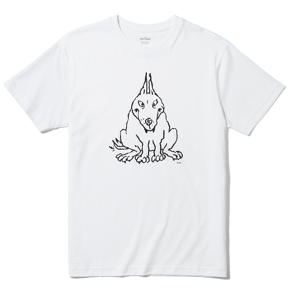 George Booth’s Loyal Hound T-Shirt In White