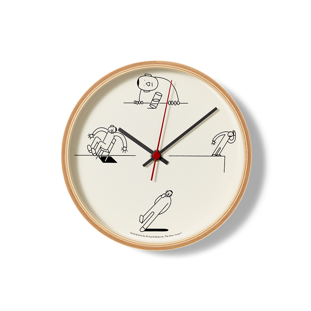 Richard McGuire's Full-Tilt Wall Clock